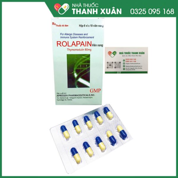 Rolapain - Thuốc hỗ trợ dự phòng tái phát nhiễm khuẩn hô hấp ở trẻ em và người lớn